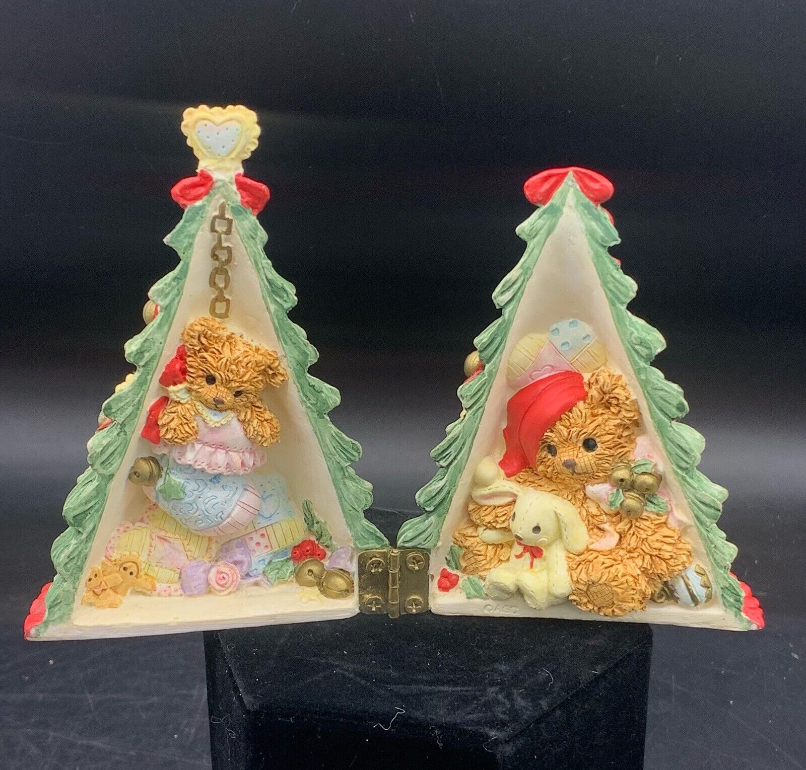 Brainbridge Bears Collection Holiday Christmas Tree Treasures Trinket Box