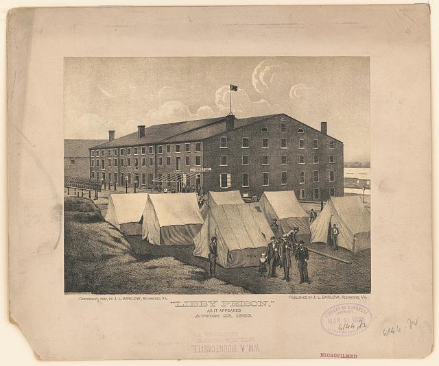 Libby Prison, as it appeared August 23, 1863 / A. Hoen & Co. Richmond, Va.