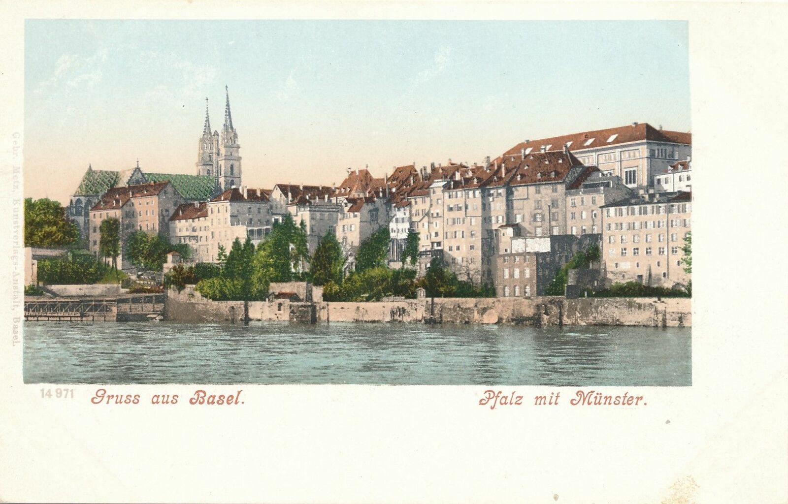 BASEL - Pfalz mit Munster Gruss Aus Basel - Switzerland - udb (pre 1908)