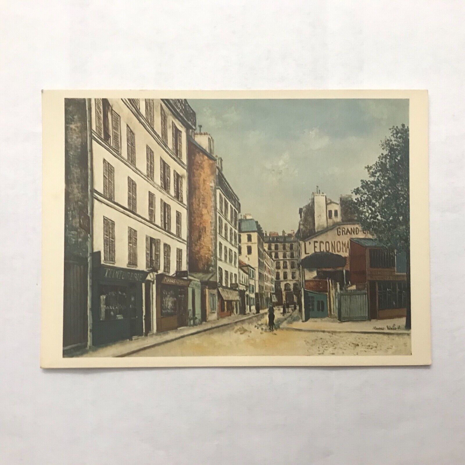 Postcard Maurice Utrillo French 1883-1955 Street Oil on Canvas 