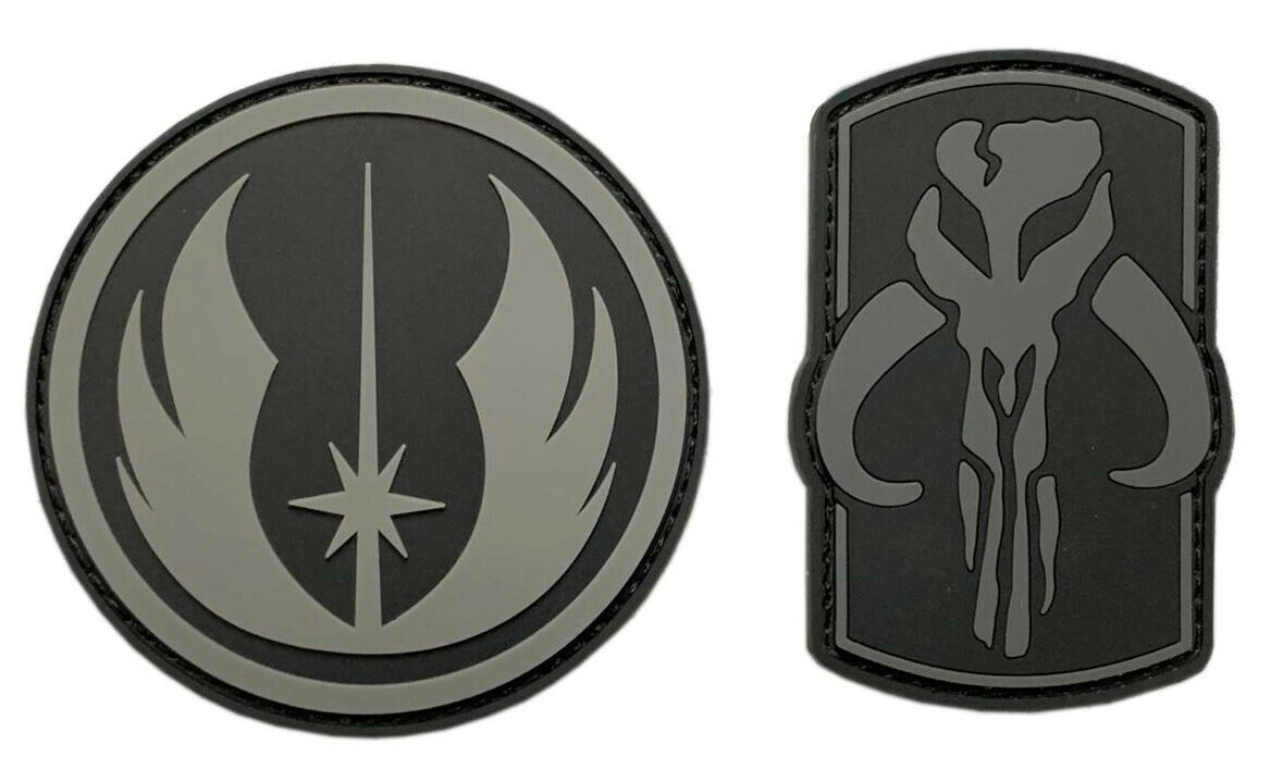 Mandalorian Bounty Hunter Jedi Order Patch [2PC - 3D-PVC -MB10,54]