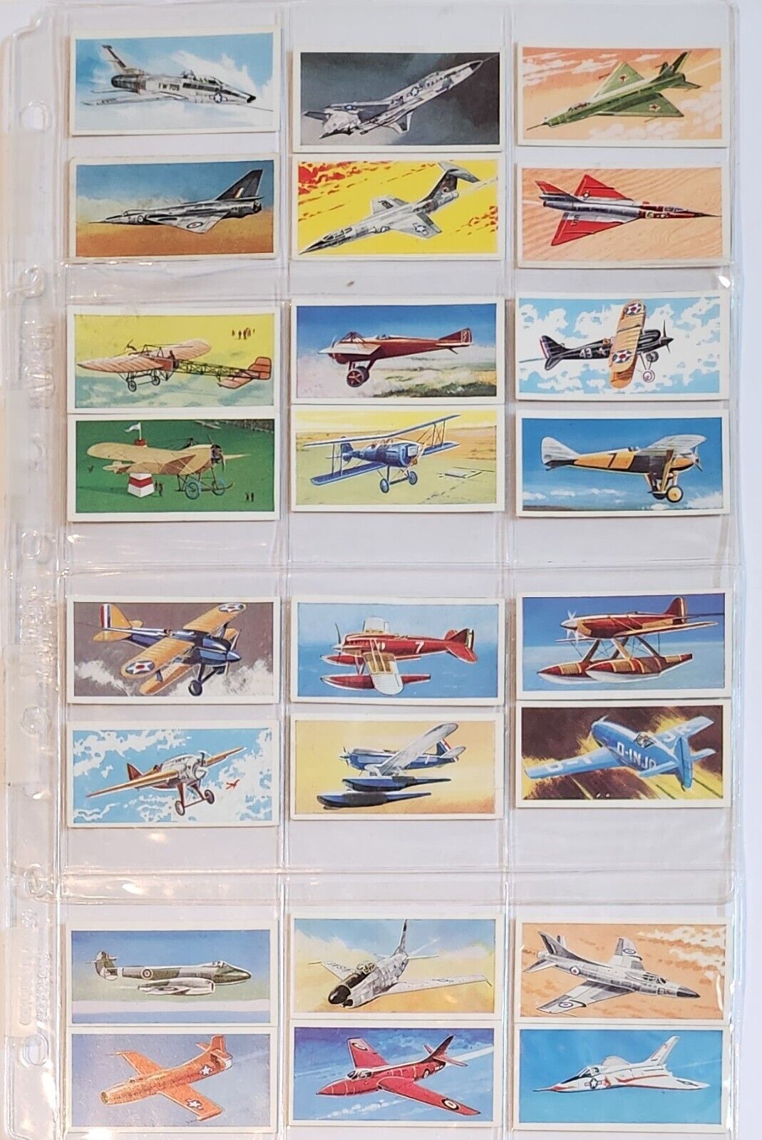 Wings of Speed Lyons Tea Cards  1961 Complete Set 24