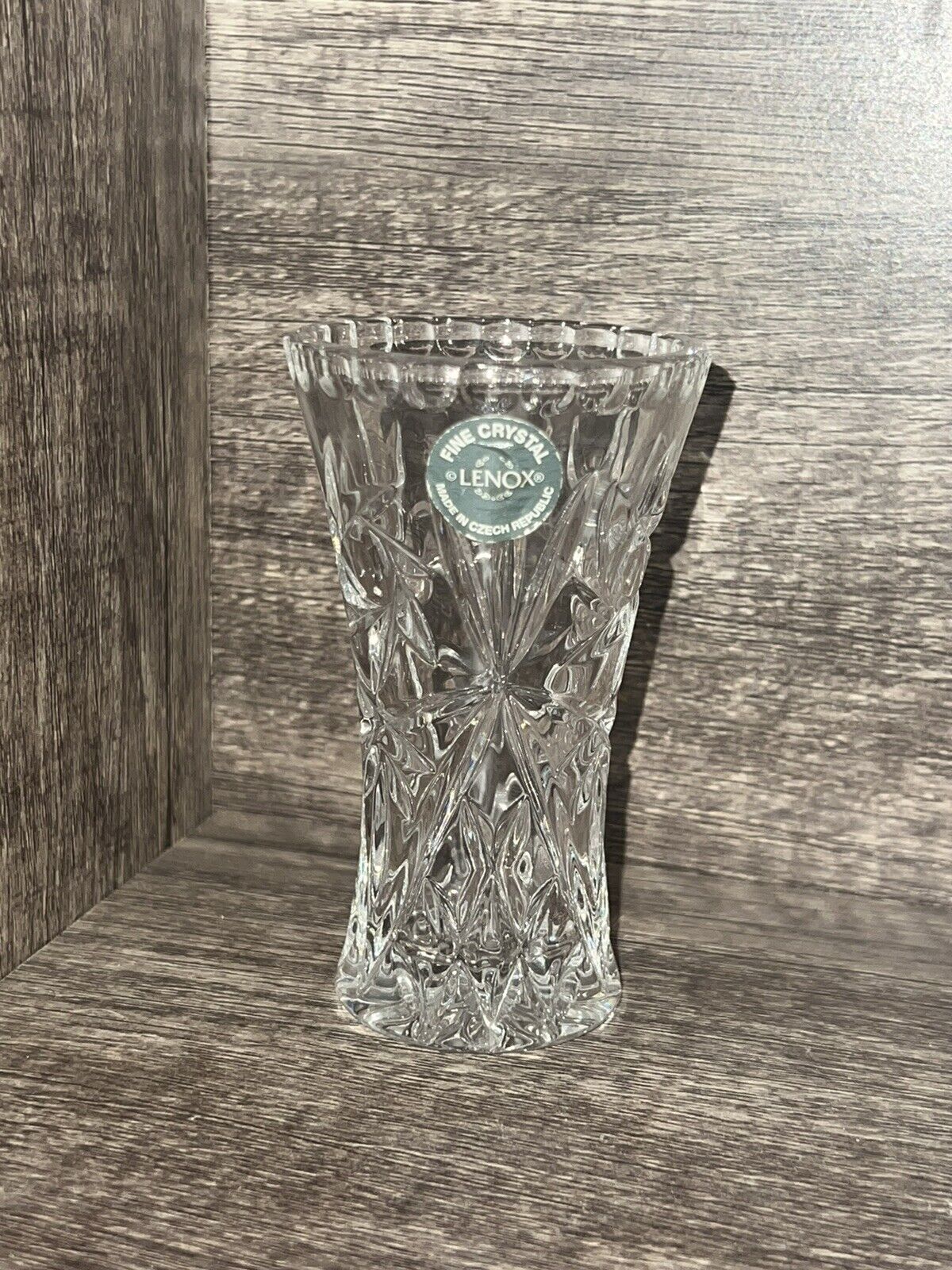LENOX Crystal Star Vase 4\