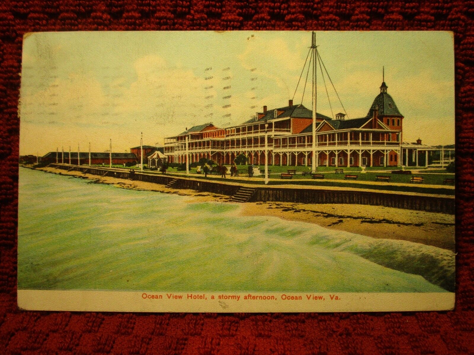 1908. OCEAN VIEW HOTEL. OCEAN VIEW, VIRGINIA. POSTCARD L12