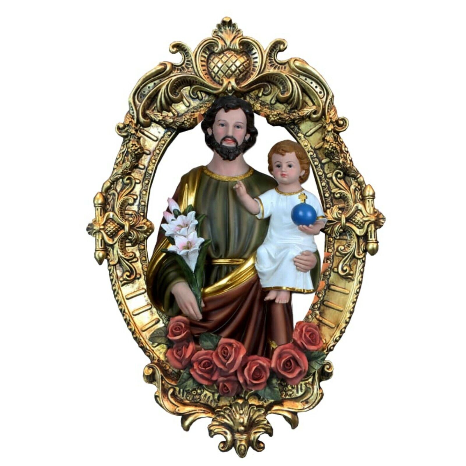 St Joseph Wall Mounted Medallion Plaque Hanging San Jose Medallon Art Imagen New