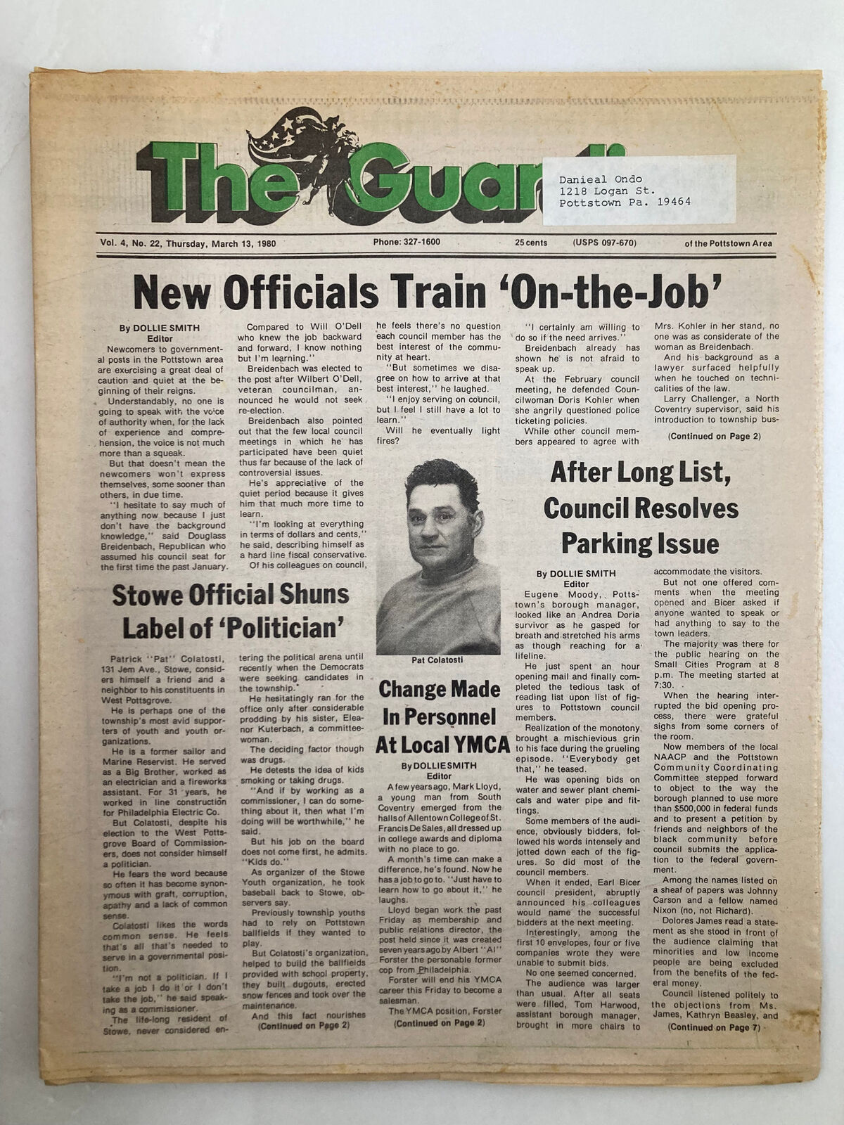 The Guardian Newspaper March 13 1980 Vol 4 #22 New Officials Train On-the-Job