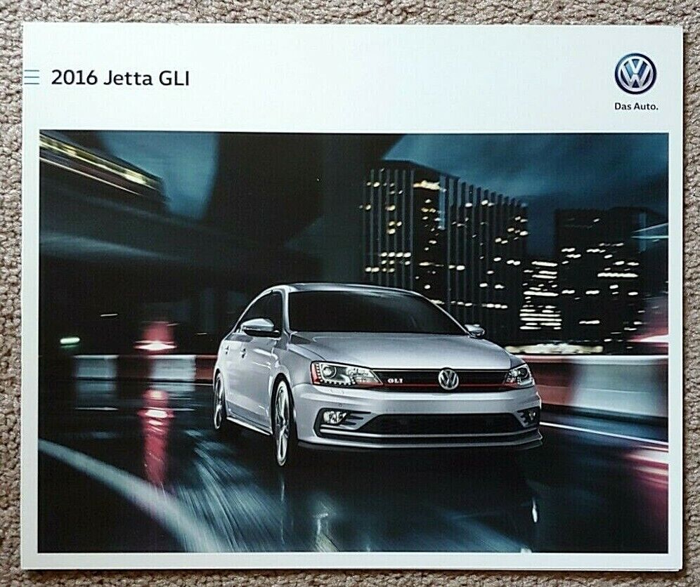 2016 VOLKSWAGEN JETTA GLI sales brochure catalog folder US 16 VW 