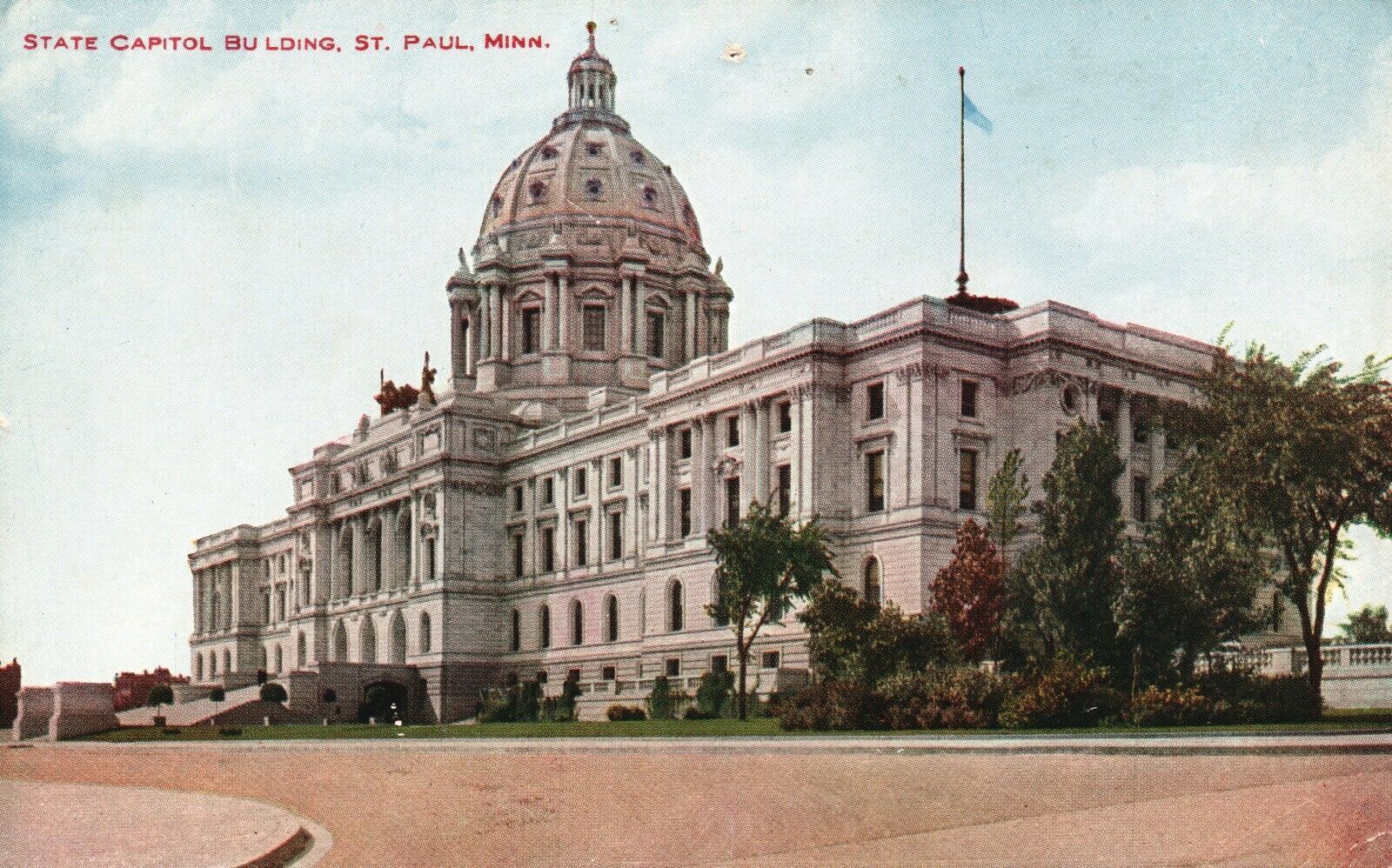 Vintage Postcard 1910\'s State Capital Building St. Paul MN Minnesota V.O. Hammon