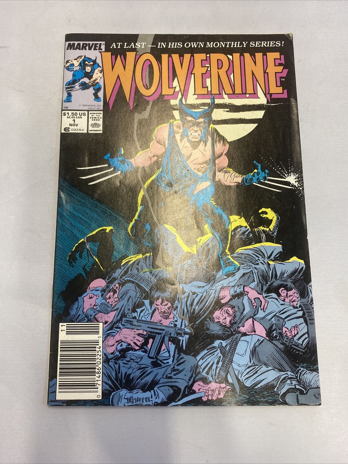 Wolverine #1 (Marvel 1988) First Solo Series; 1st Patch; Newsstand Better Grade