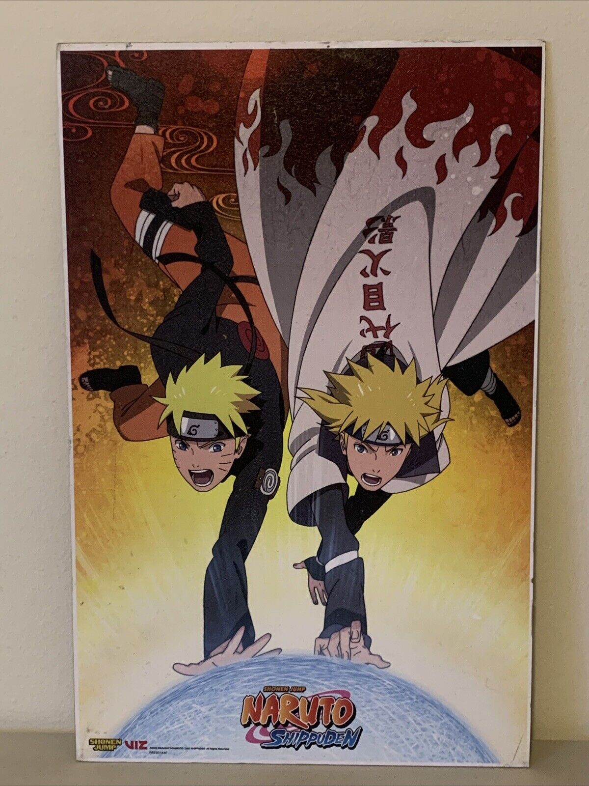 Naruto Shippuden Naruto & Minato Rasengan Father Son Wall Art 11 X 17