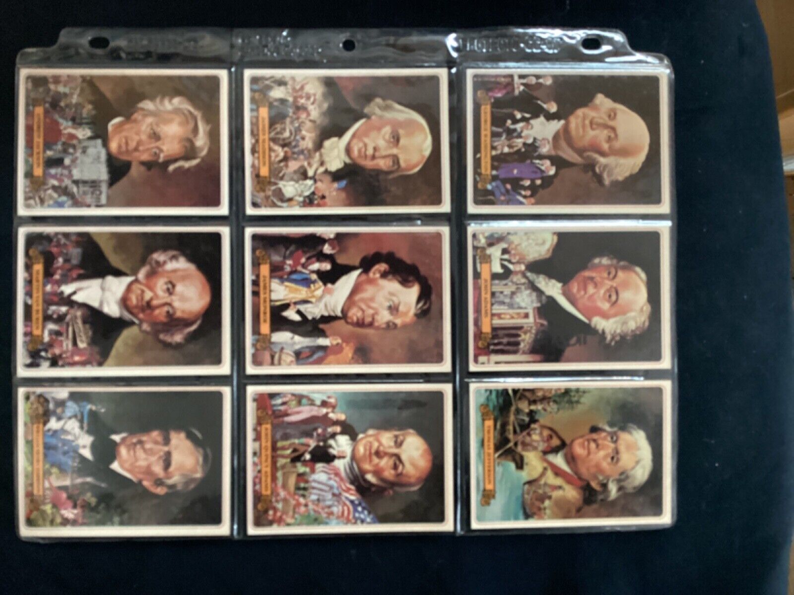 1976 Bel-Art Know Your US Presidents Complete Card, Full Set 1-40 Non-Sport Mint