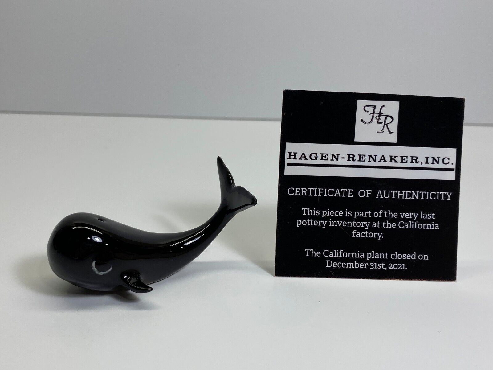 Hagen Renaker #A-101 Cartoon Whale NOS Last of the Factory Stock 