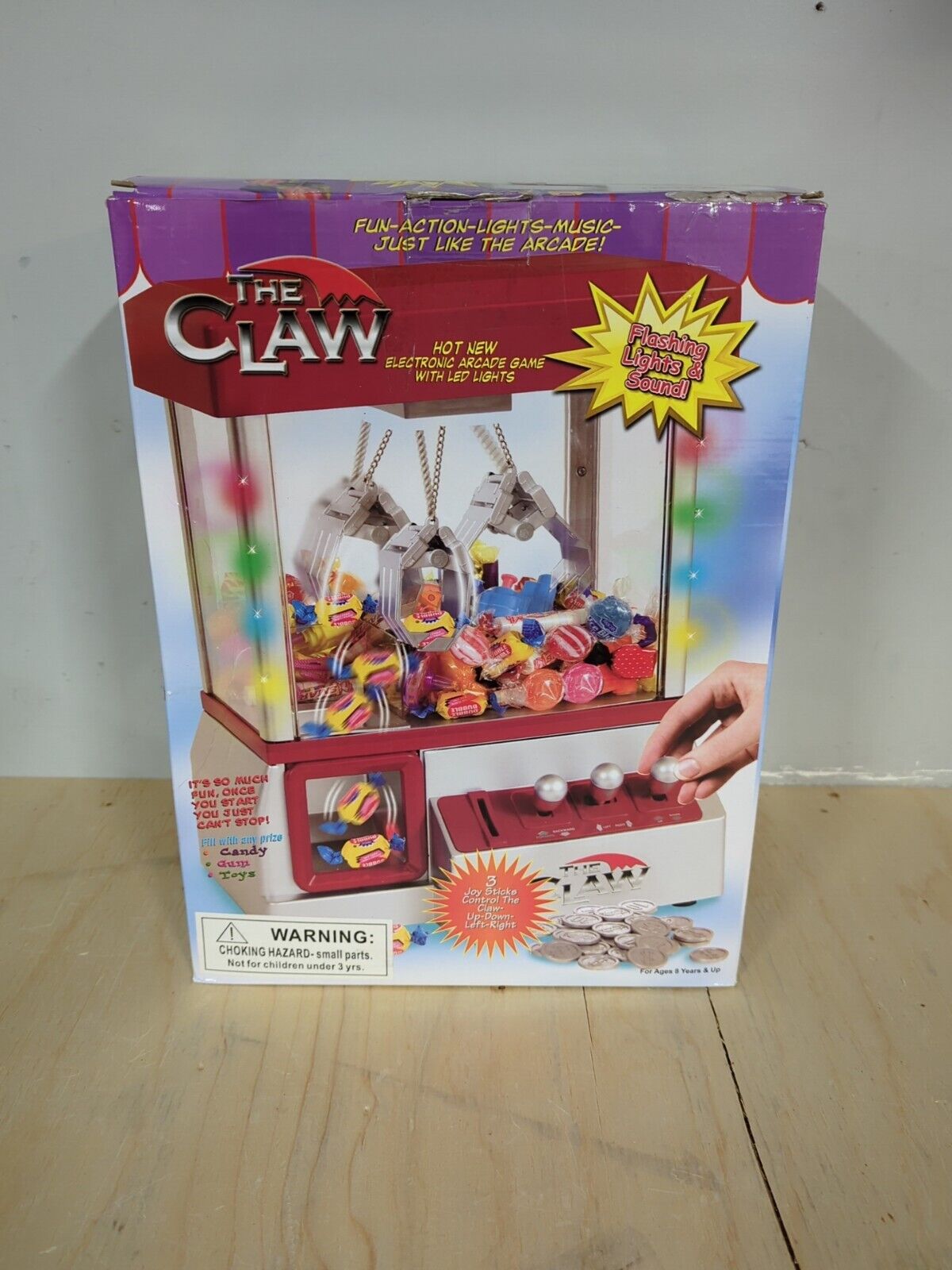 Mini Claw Machine Arcade Game Toy Candy Grabber for Kids Retro NEW Open Box Red