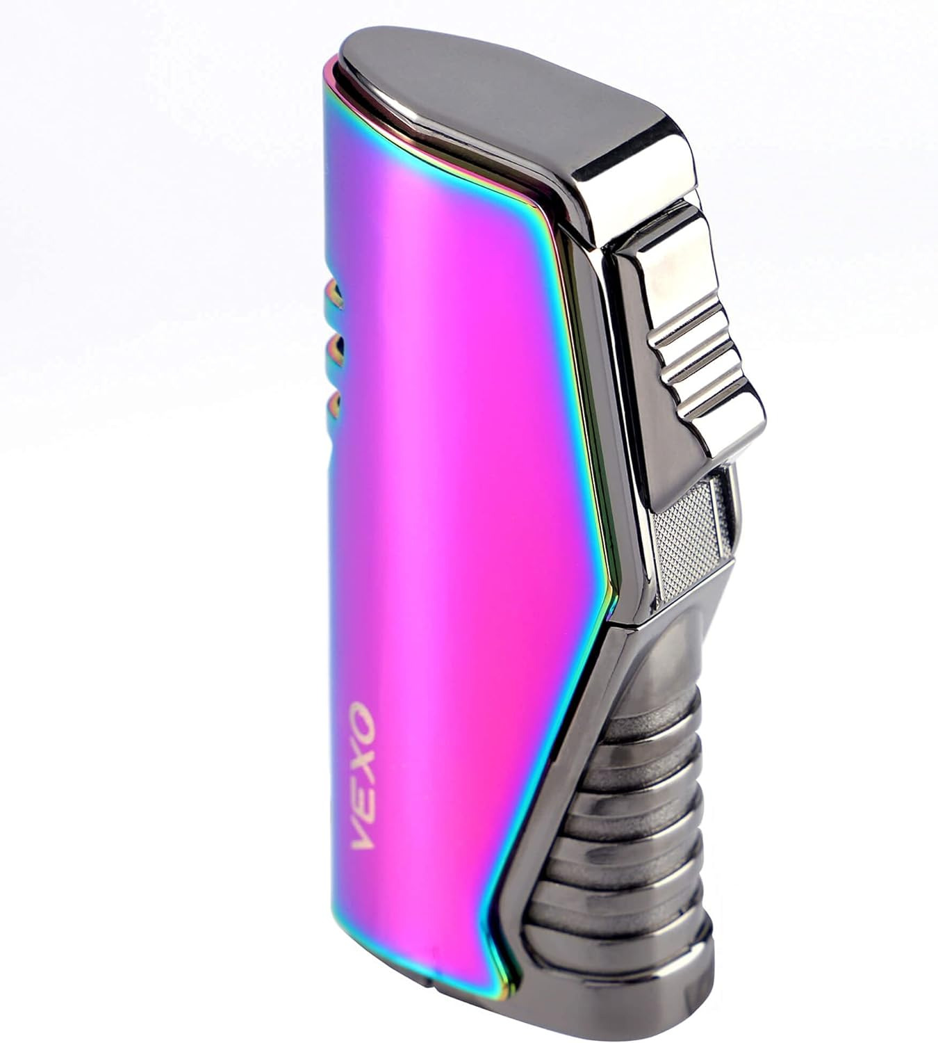 Unique Torch Lighter Triple 3 Jet Flame Butane Lighter with Gas Window