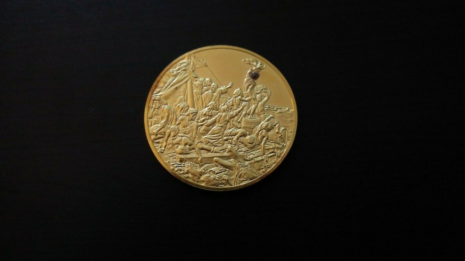 The Raft of the Medusa 24K Electroplate Gold 2.35 oz Sterling Silver Medal