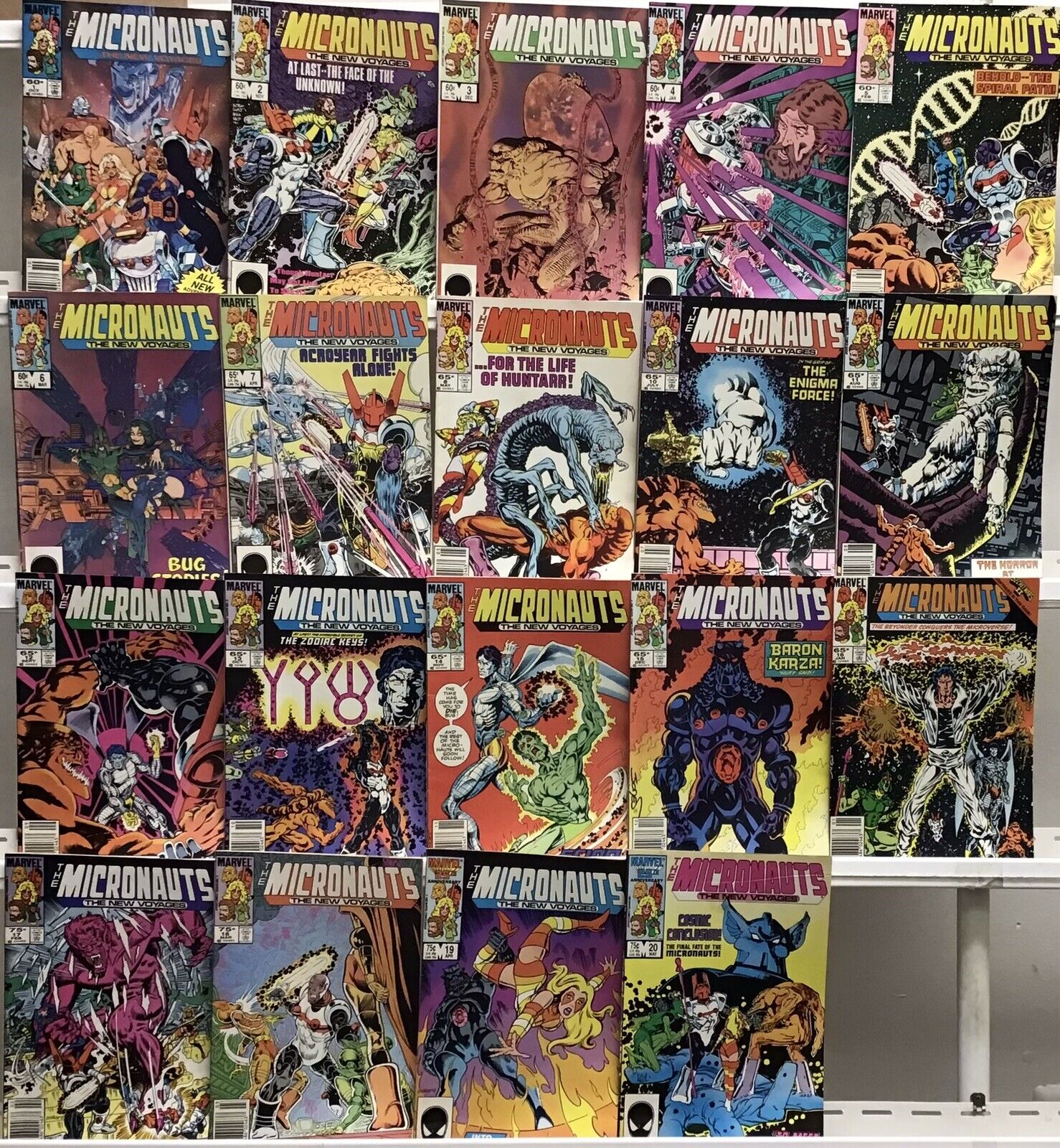 Marvel Comics - The Micronauts 1-20 Missing #9 FN - Comic Book Lot Of 19