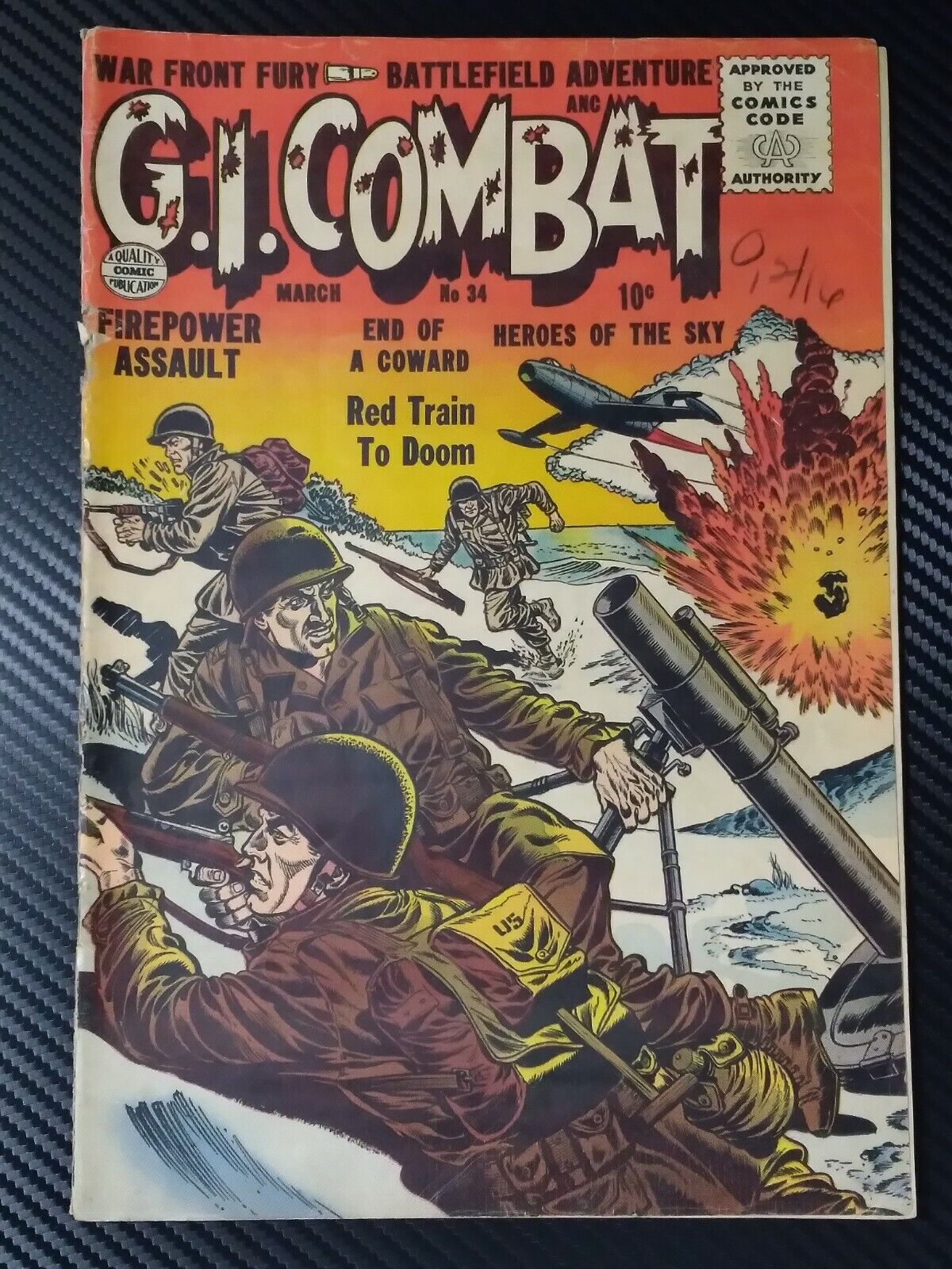1956 G.I. Combat Comic Magazines Comic Book #34