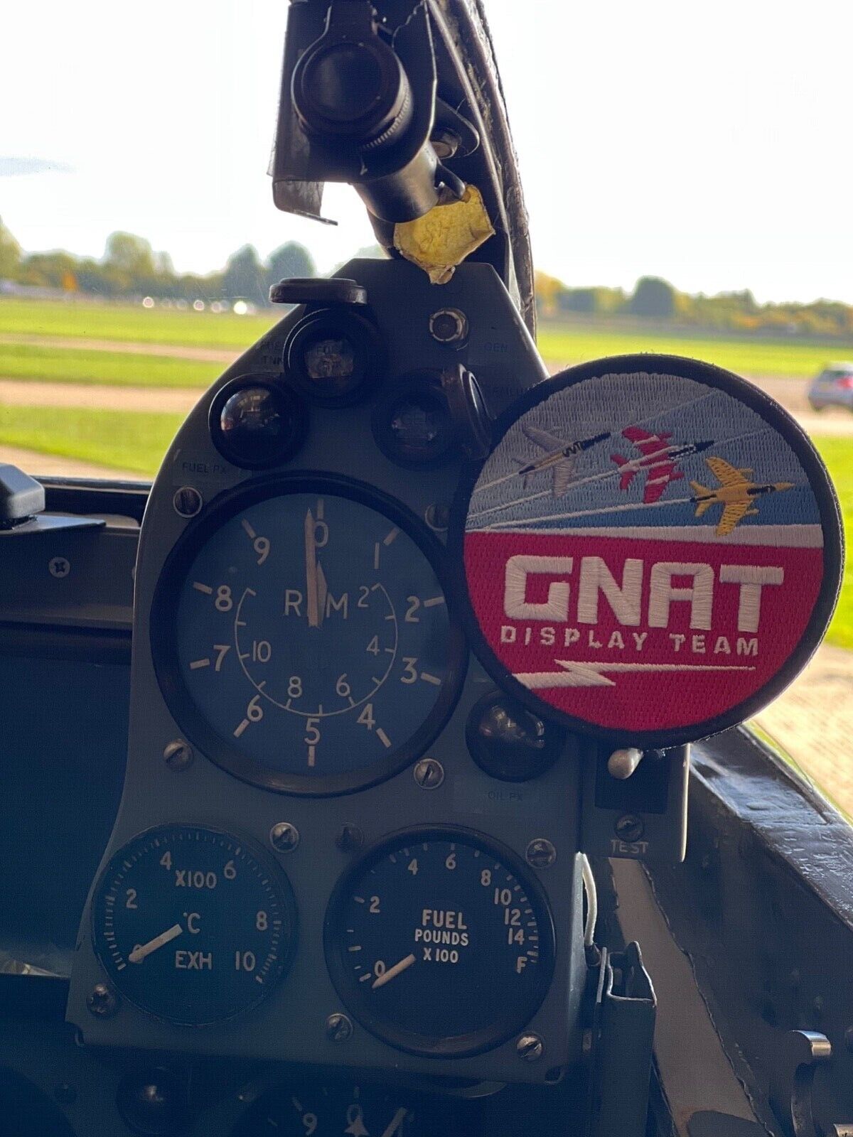 Gnat Display Team ltd edition military patch Hook And Loop Flown In Folland Gnat