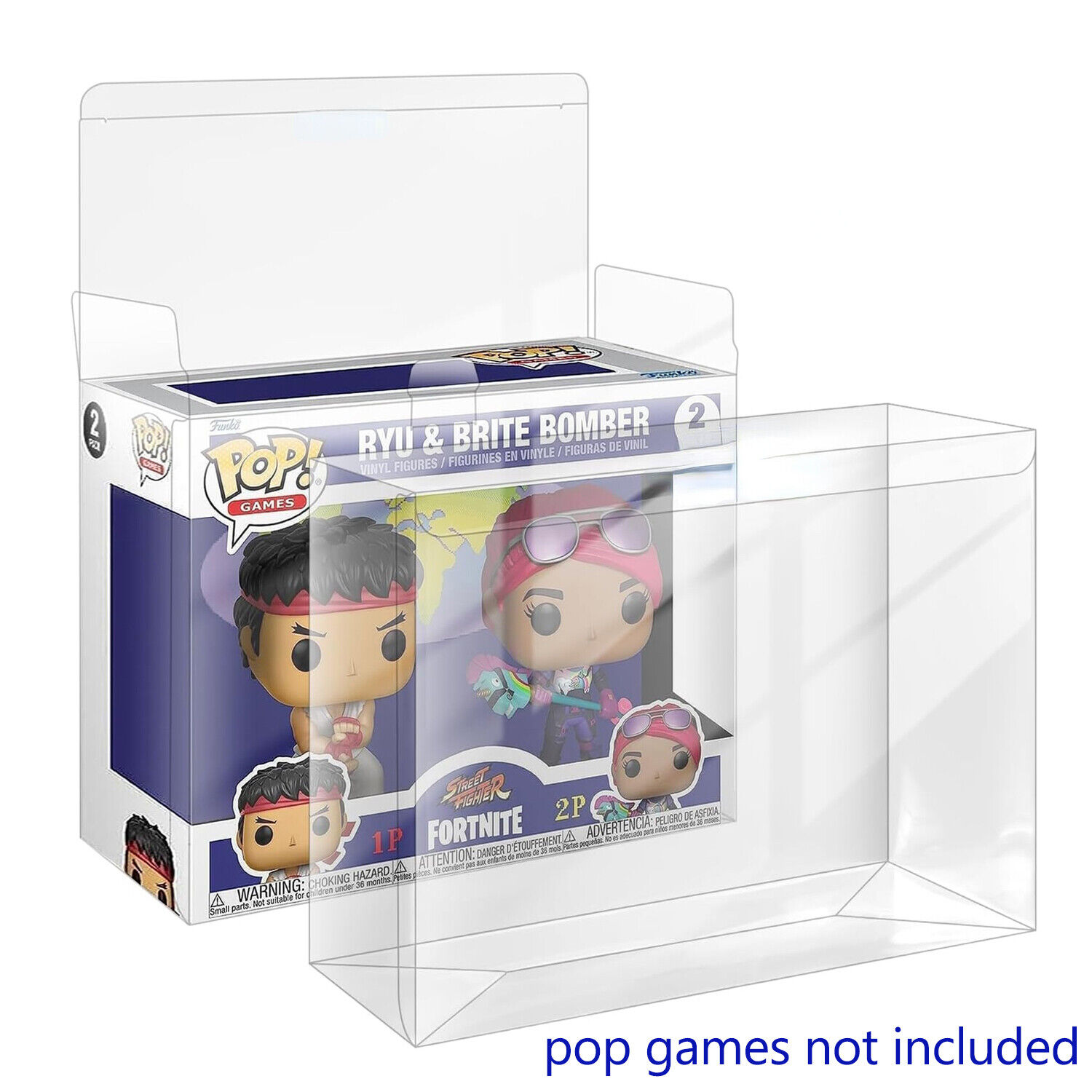25x Clear Box Protector Case For Funko Pop 2-Pack Figures Collectibles Display