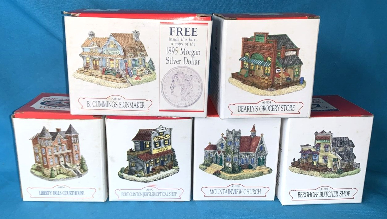 Vintage Liberty Falls Americana Collection Lot of 6 Lot A