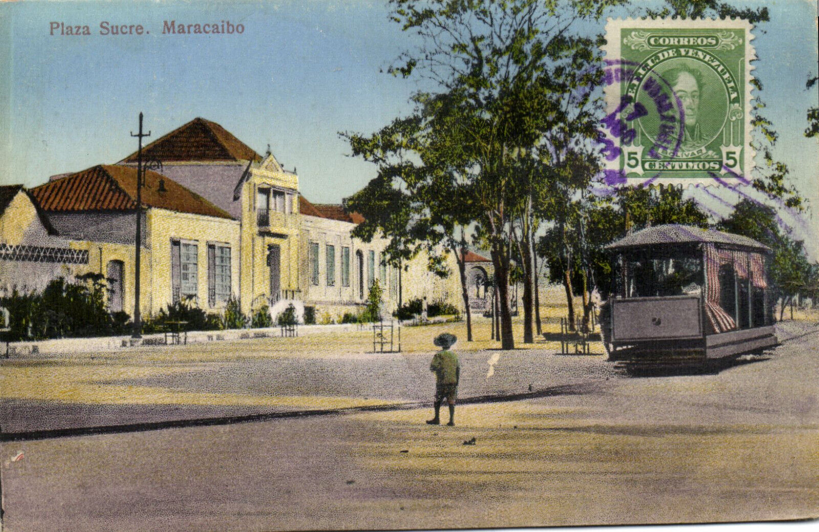 VENEZUELA PC, MARACAIBO, PLAZA SUCRE, Vintage Postcard (b42717)