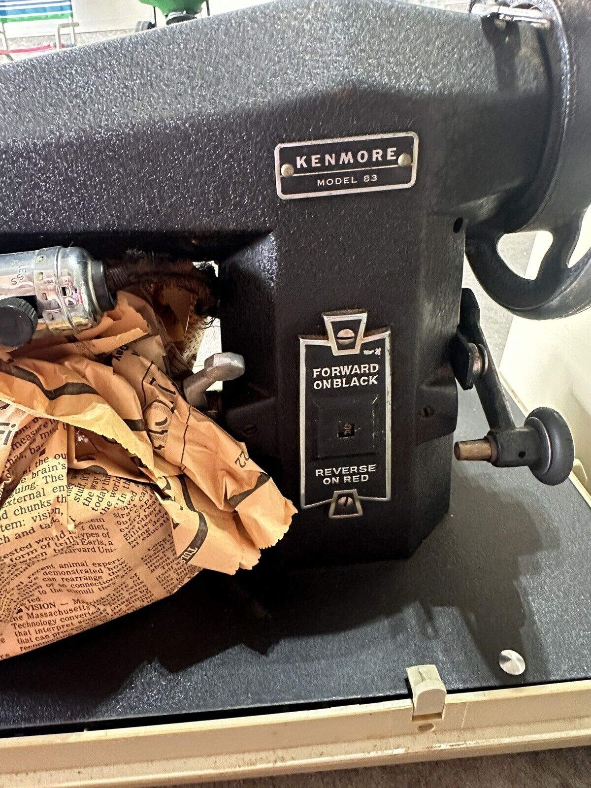 Rare Vintage Kenmore Sewing Machine Model 83 with Original Hard Case