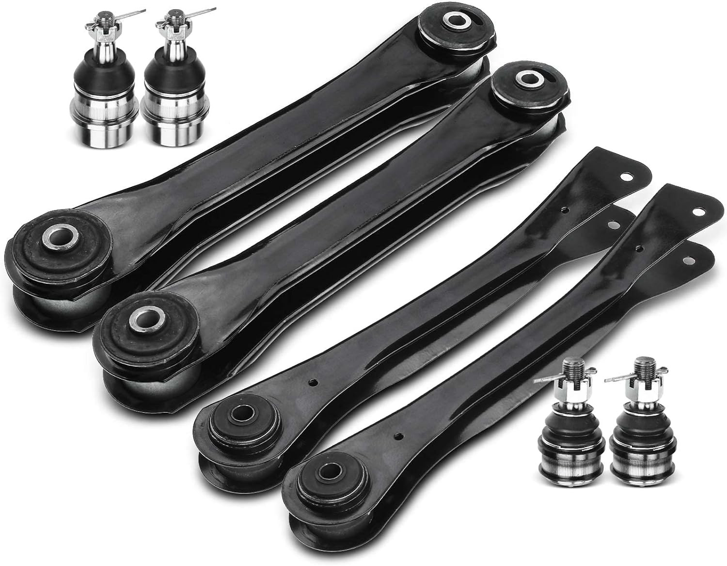 8Pcs Front Upper and Lower Control Arms and Ball Joints Compatible Wi