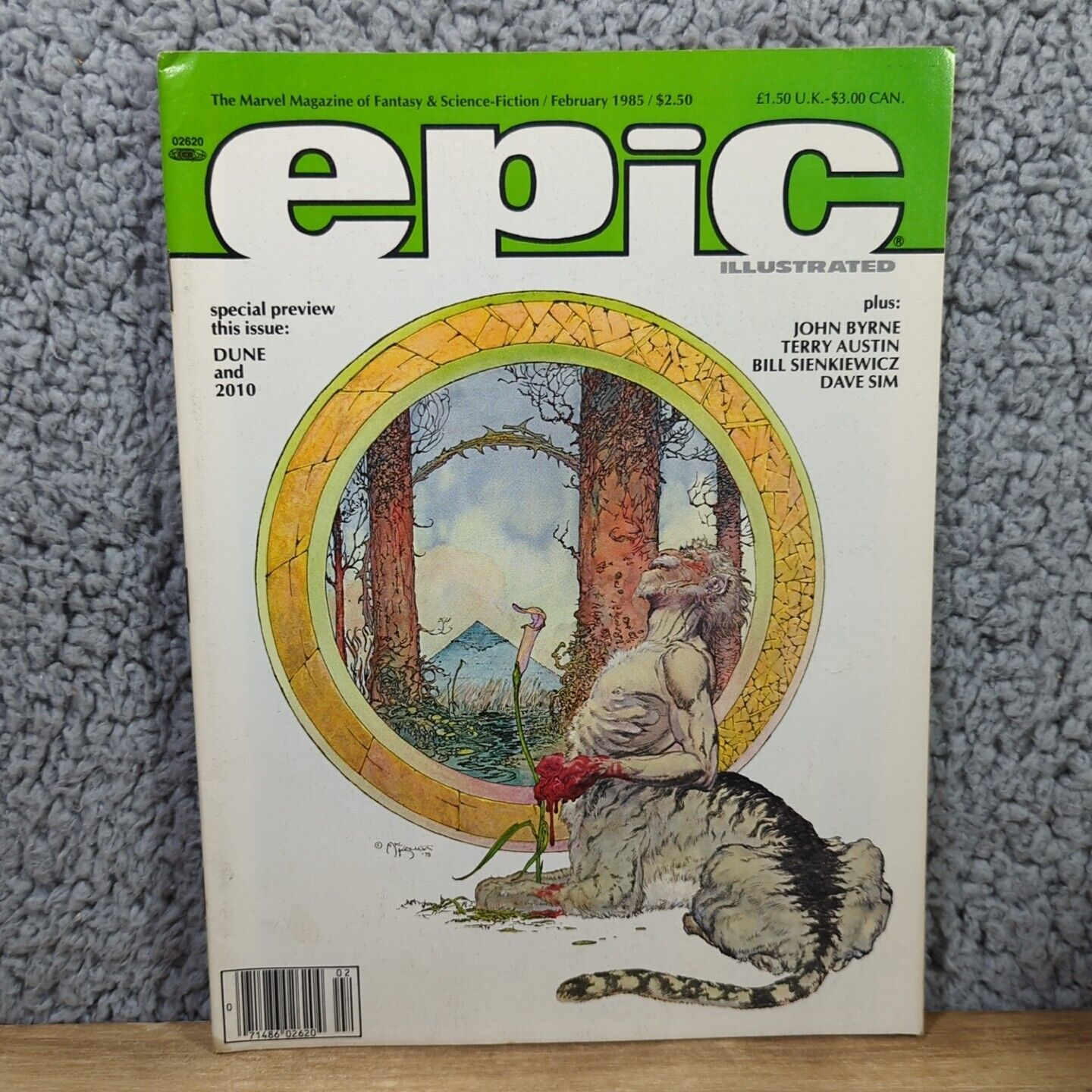 Epic Illustrated February 1985 Magazine Marvel