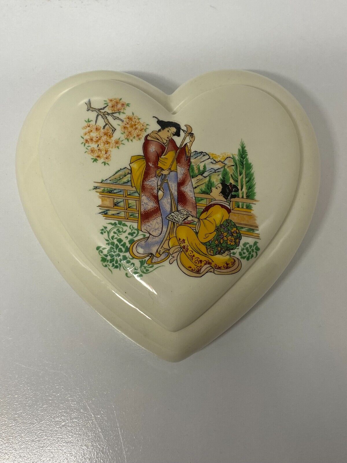 Vintage Ceramic Heart Candy or Jewelry Dish