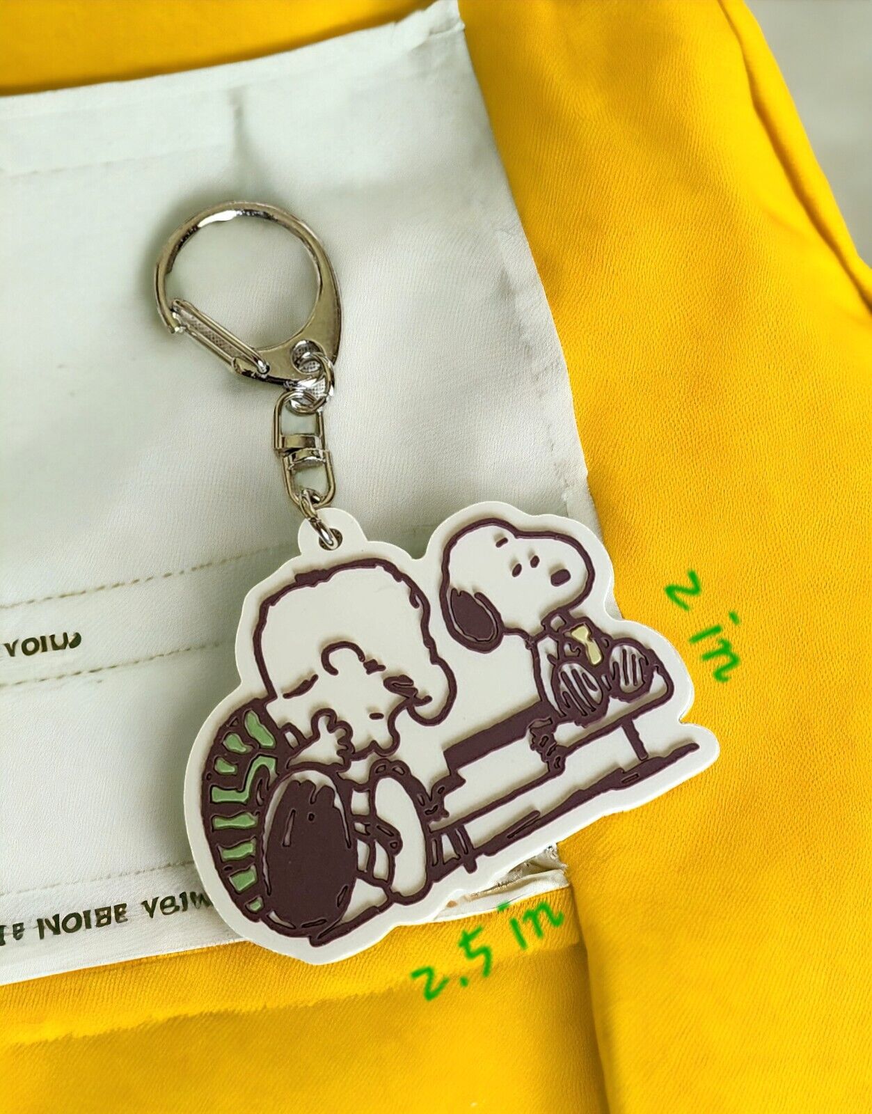 Super Cute Peanuts Snoopy + Schroeder Keychain, Unique,  Great For Collection 