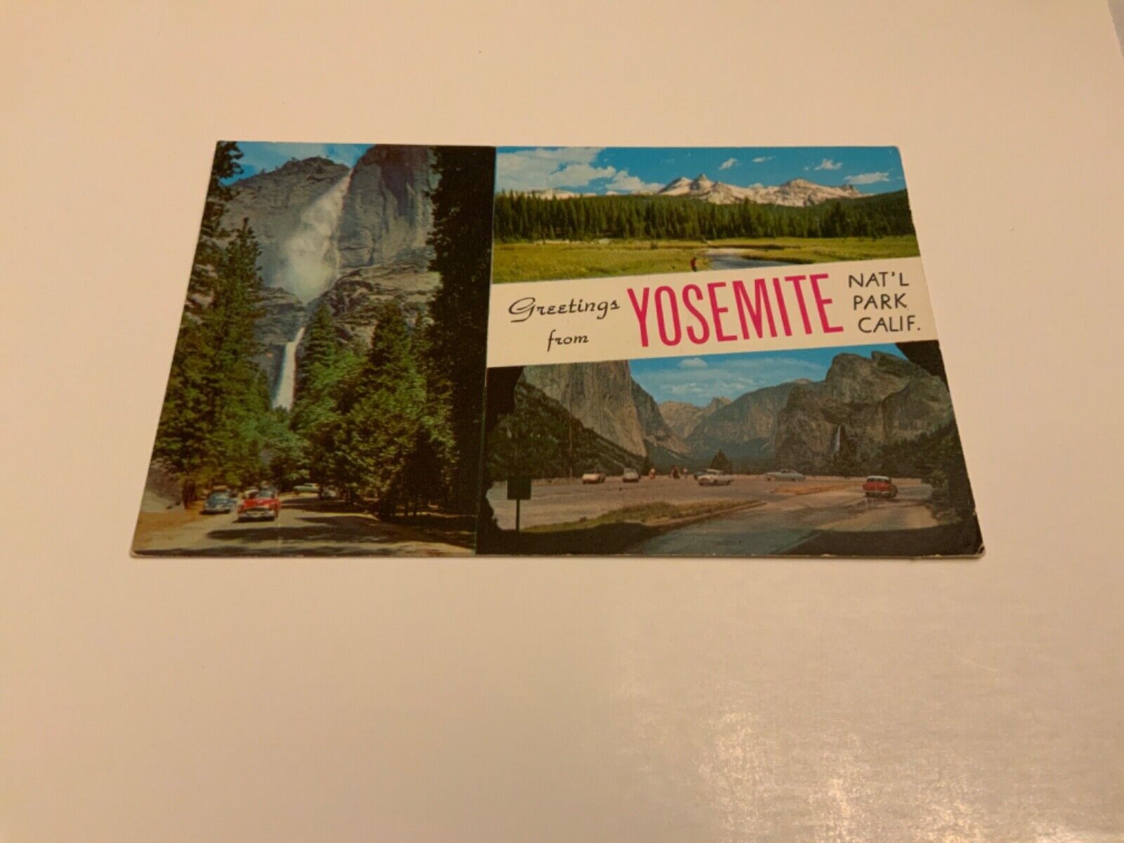 Yosemite National Park, Calif. ~ Multi View Greetings - 1961 Vintage Postcard
