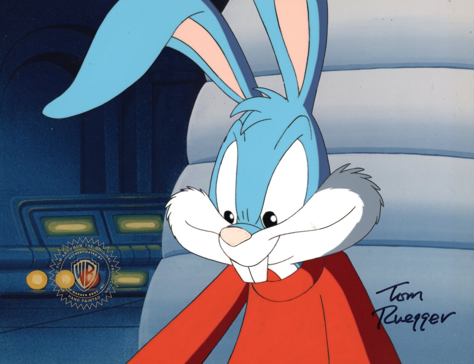 Tiny Toons Adventures-Buster Bunny-Original Production Cel-MTV-Signed T. Ruegger