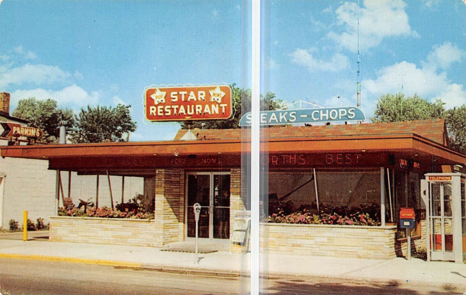 GAYLORD Michigan postcard Otsego County Pop & Mom Star Restaurant