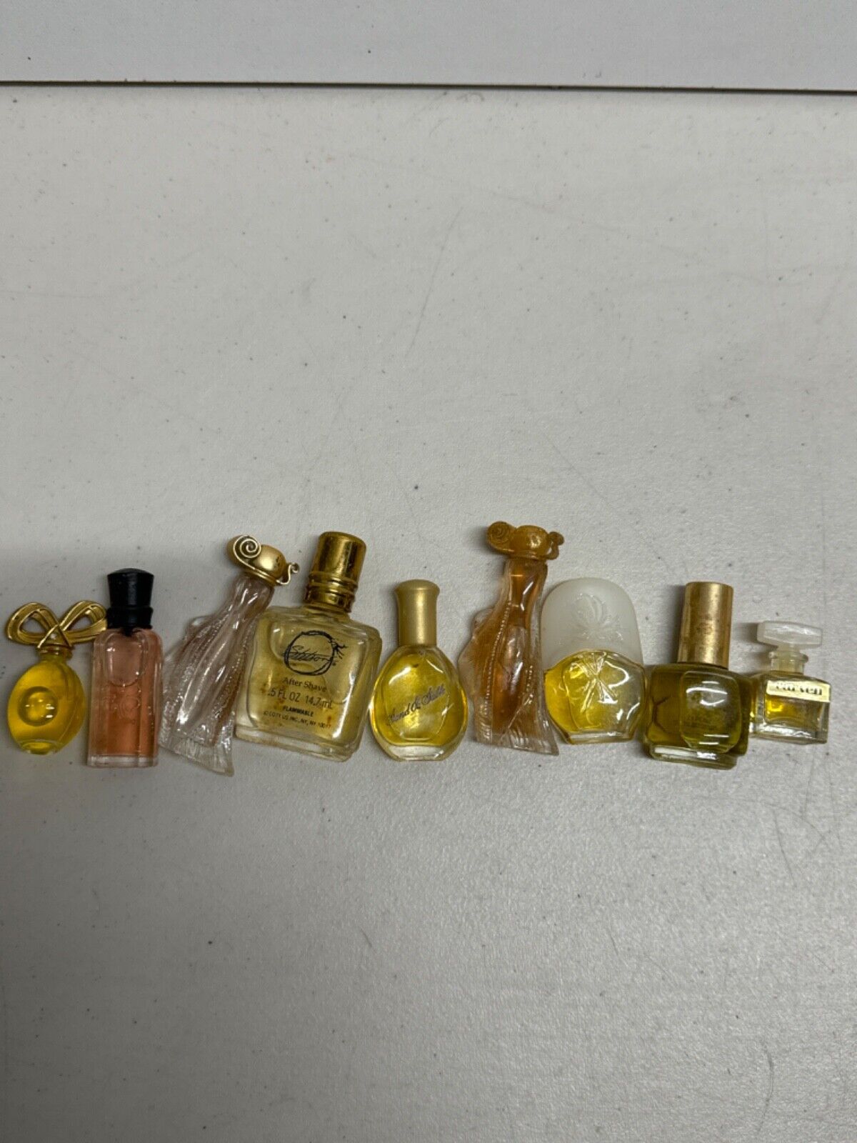 Vintage Perfume Mini bottles mixed lot of 9 Lot #1