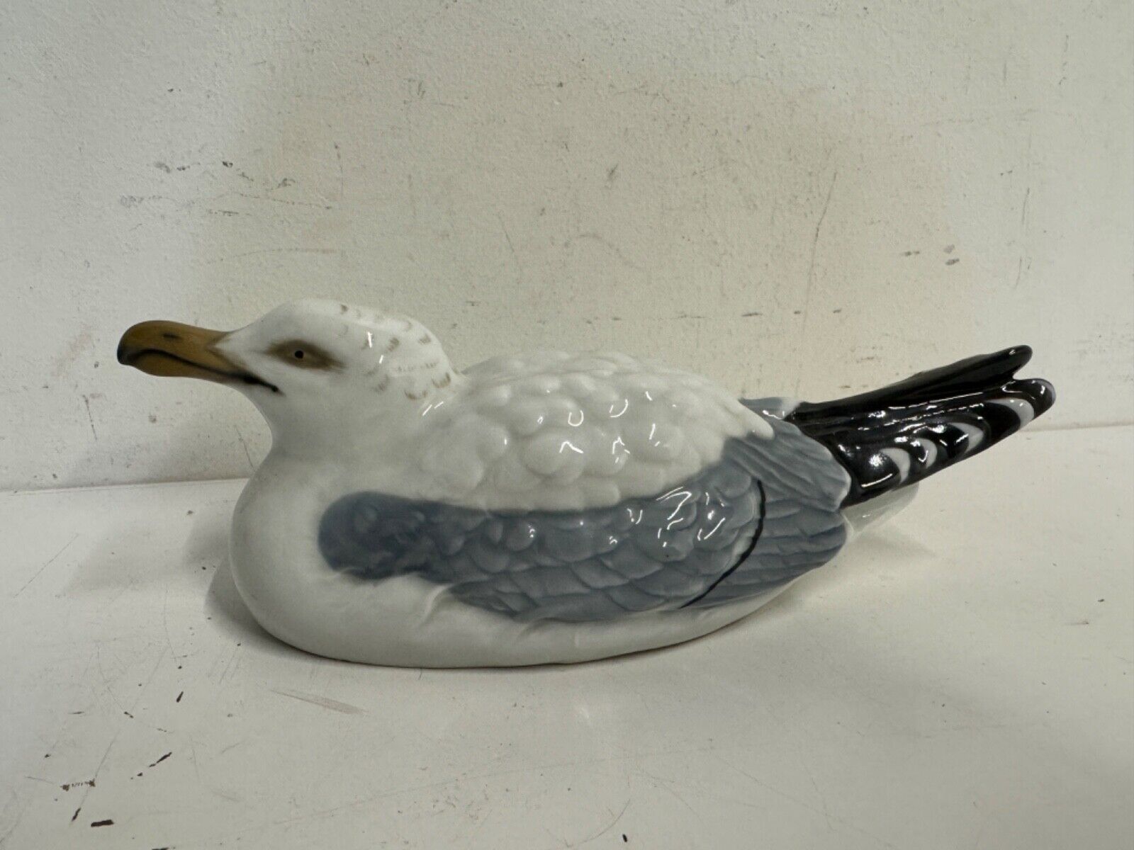 Antique Heubach Bros German Porcelain “European Herring Gull” Figurine