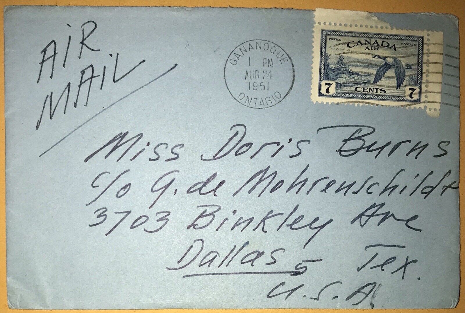 RARE George de Mohrenschildt Signed Envelope JFK Assassination Lee Harvey Oswald