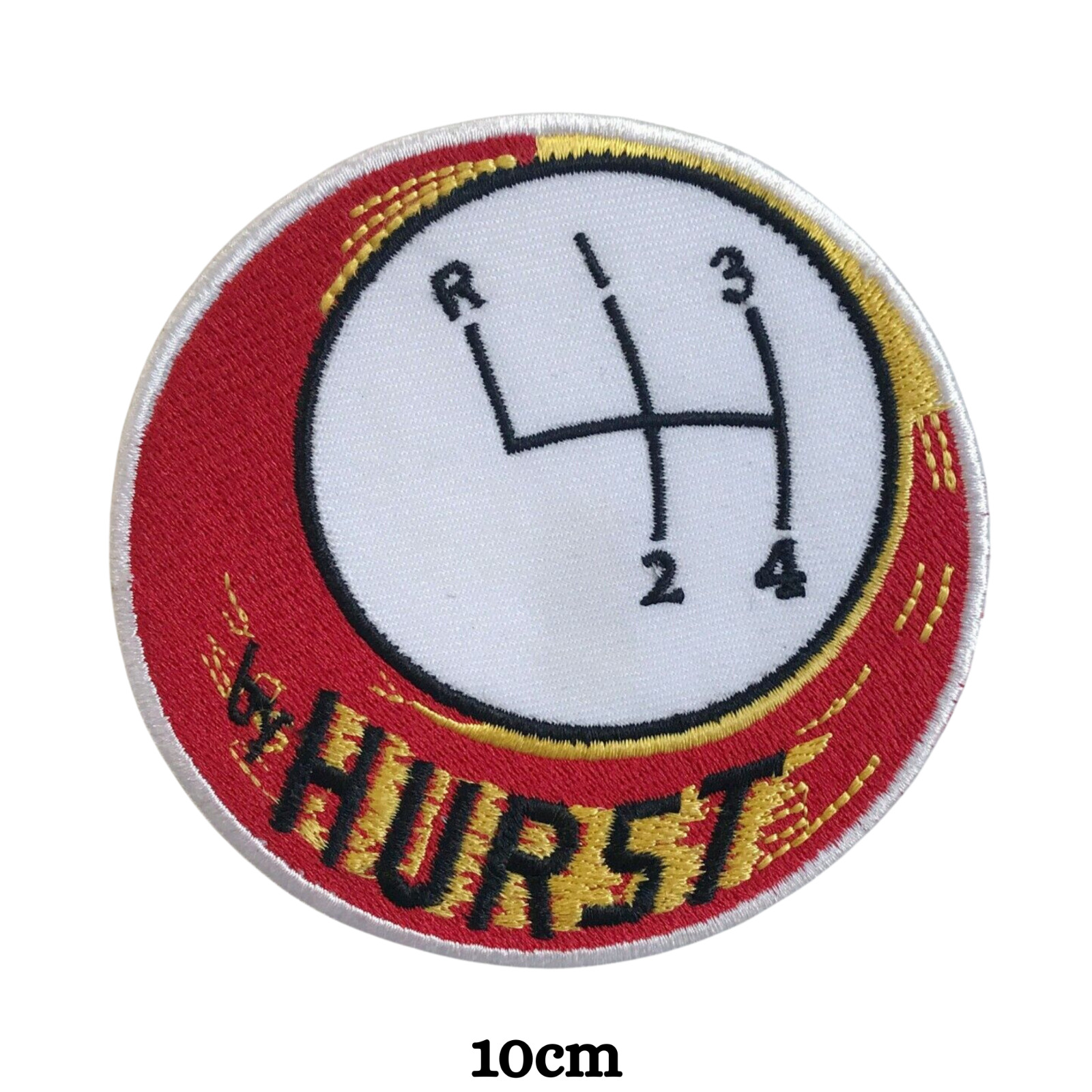 By Hurst Gear box round logo Iron Sew on Embroidered Patch