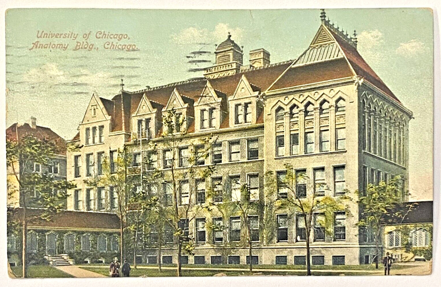Chicago Illinois Vintage Postcard 1909 University of Chicago Anatomy Building