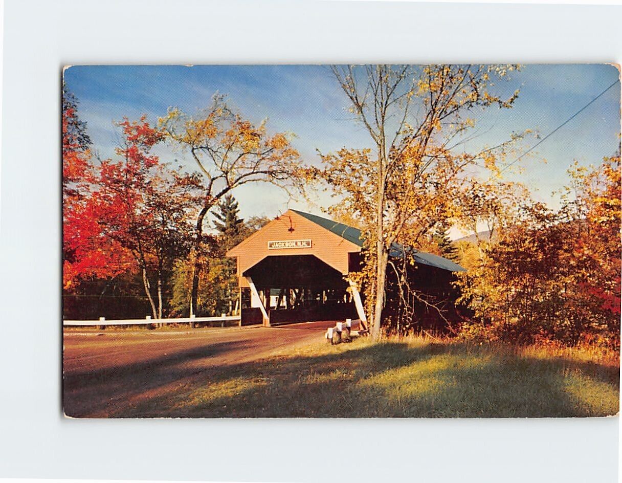 Postcard Jackson Covered Bridge White Mountains New Hampshire USA