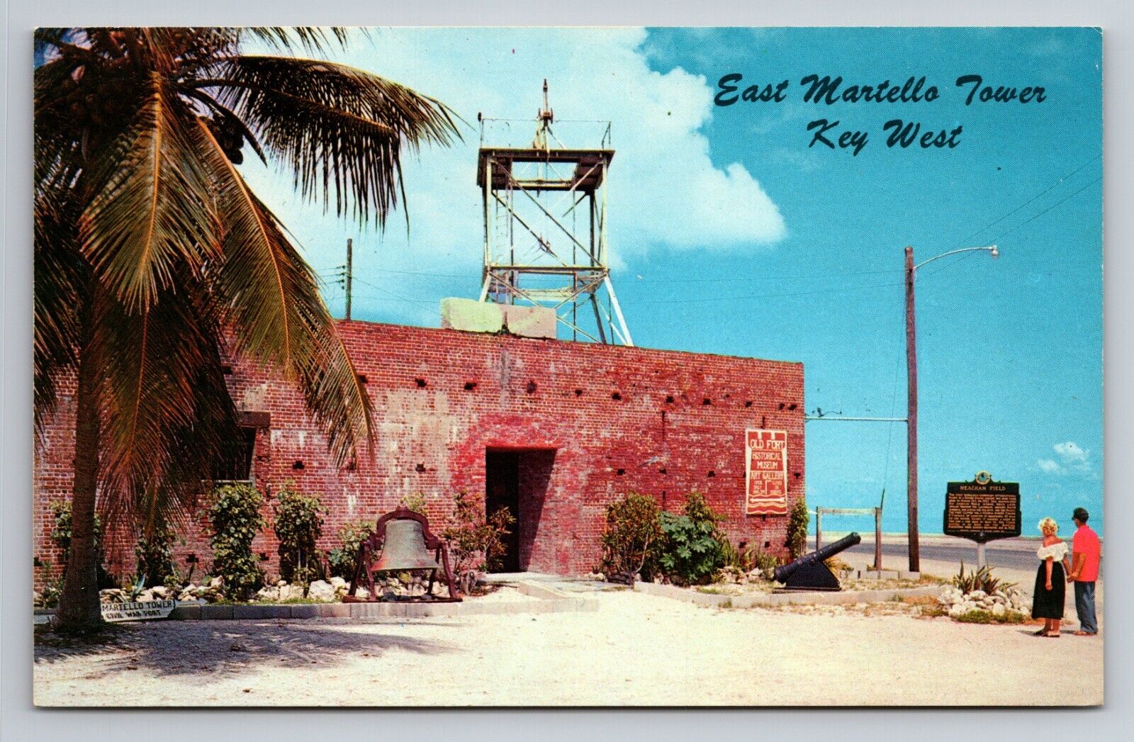 East Martello Tower Key West Florida Vintage Unposted Postcard