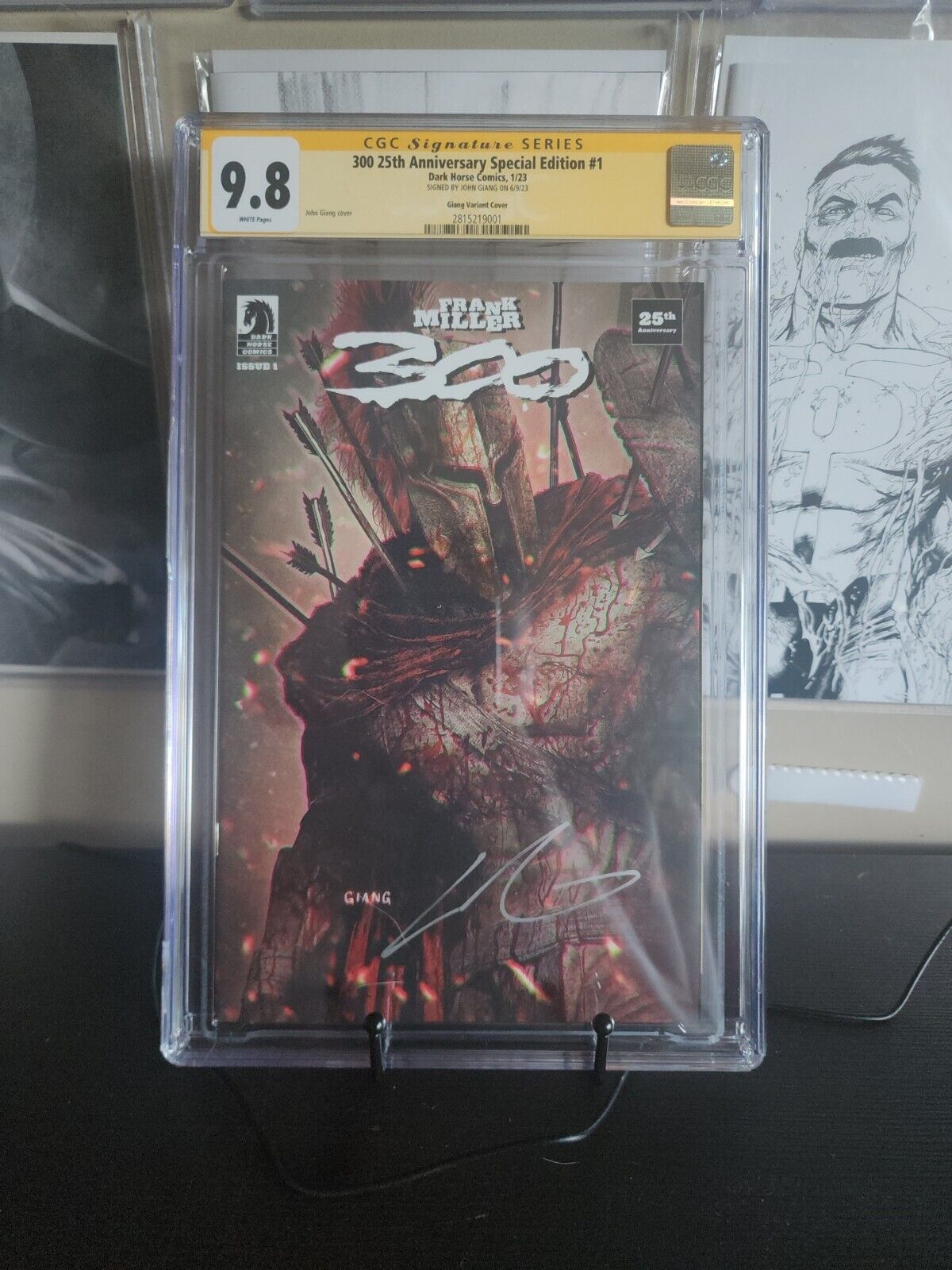 300 #1 GIANG VARIANT COVER CGC 9.8 SS SIGNED BY JOHN GIANG