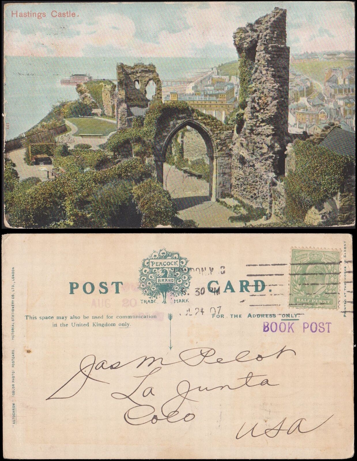 used, Hastings Castle, 1907, to LaJunta CO