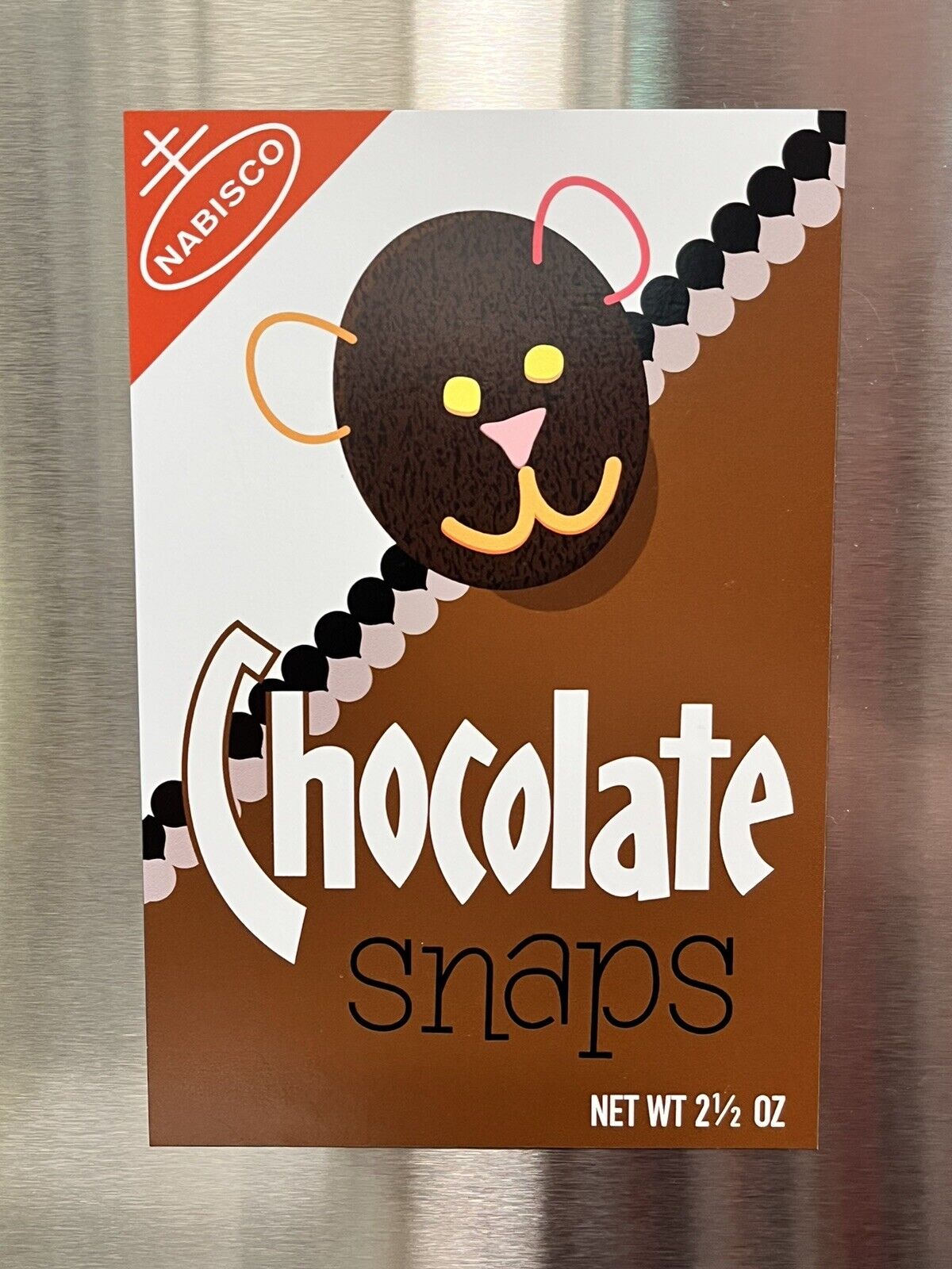 CHOCOLATE SNAPS Cookies Box Art Magnet - Large 4\