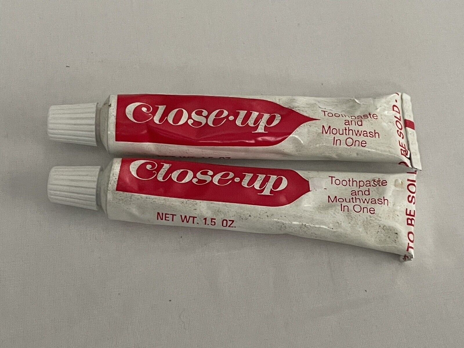 Lot of 2 Vintage Close-Up Toothpaste and Mouthwash In One Movie Prop 1123