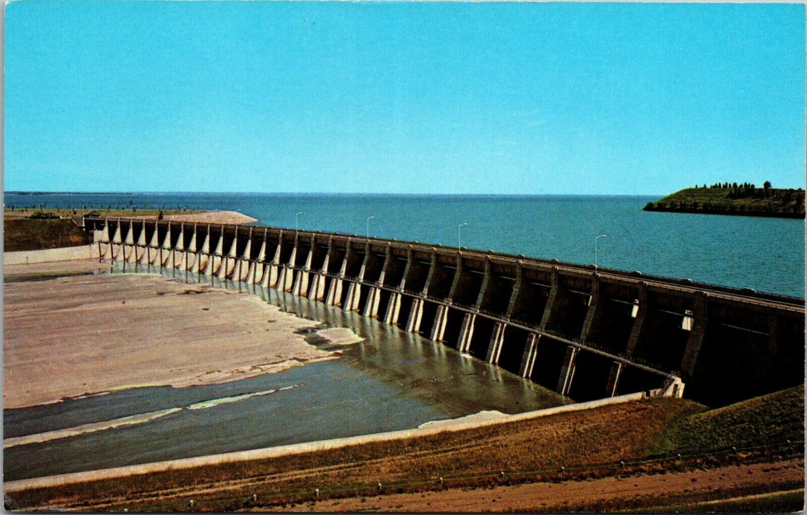 Garrison Dam Spillway North Dakota Postcard