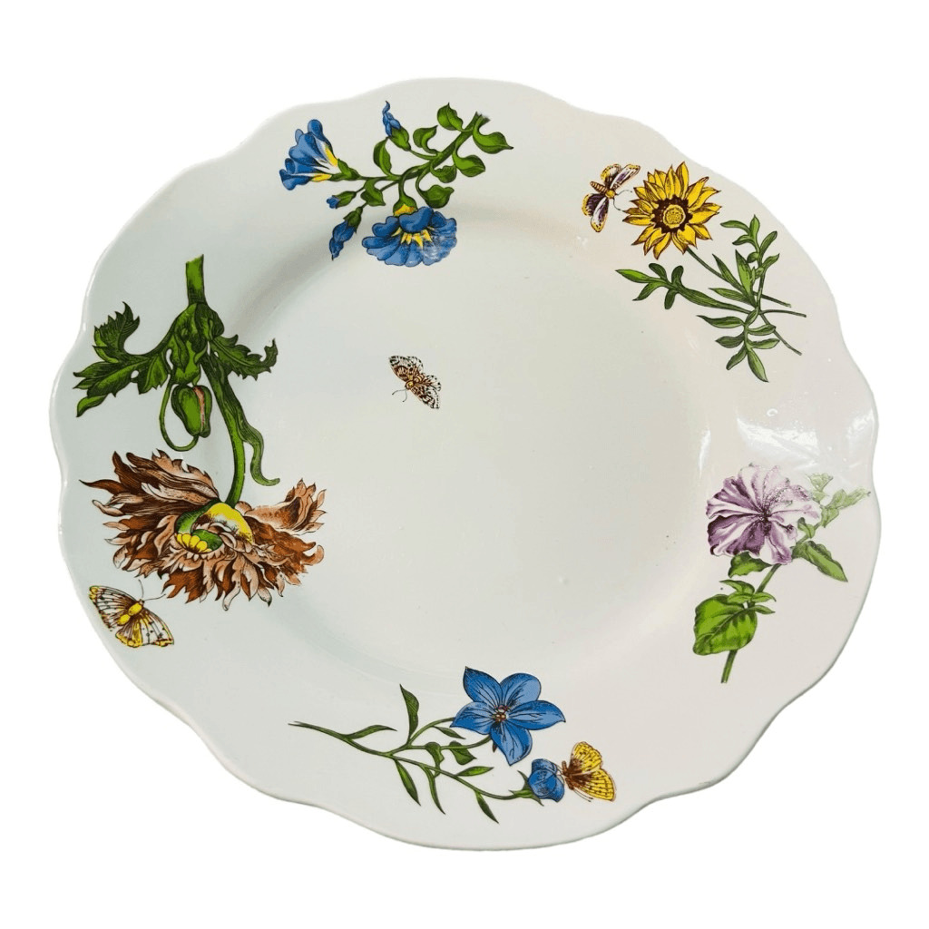 Caroline by BIA CORDON BLEU floral pattern butterfly’s cobcar 1992 11” plate