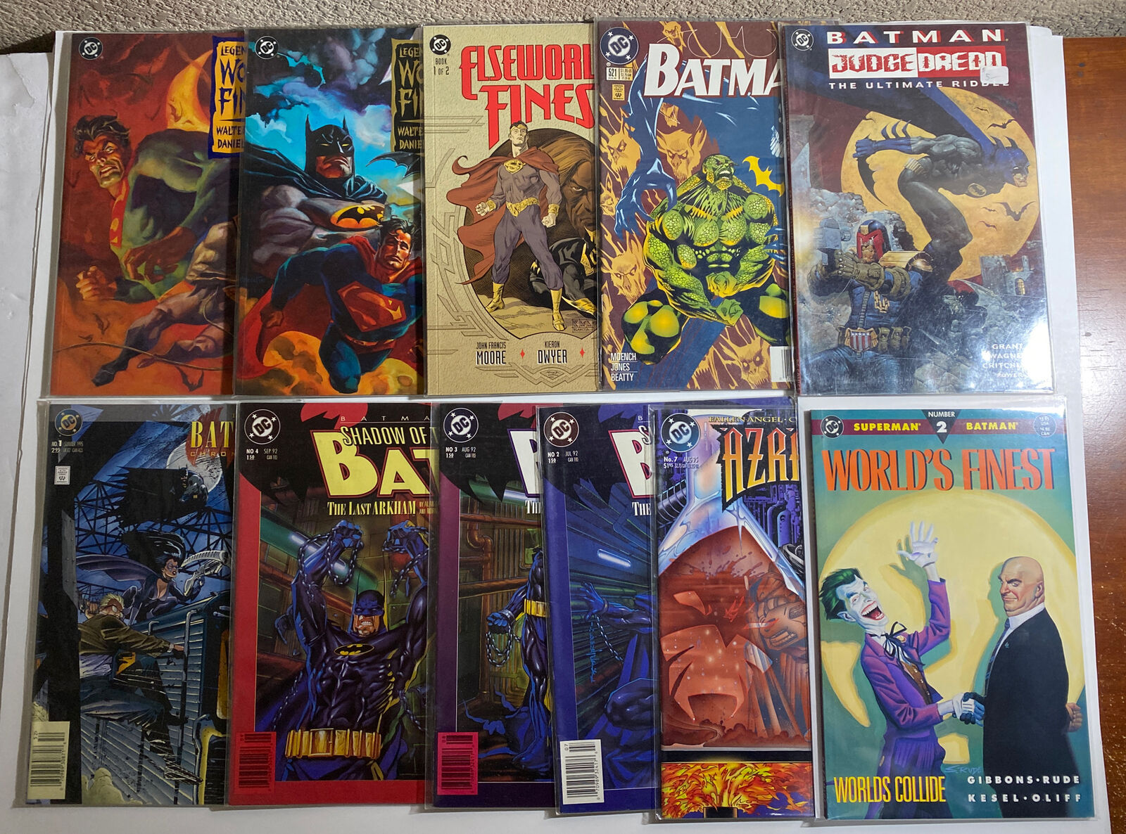 DC 11 Book Batman Superman Lot - Dan Brereton Kelley Jones Gibbons Rude Dredd