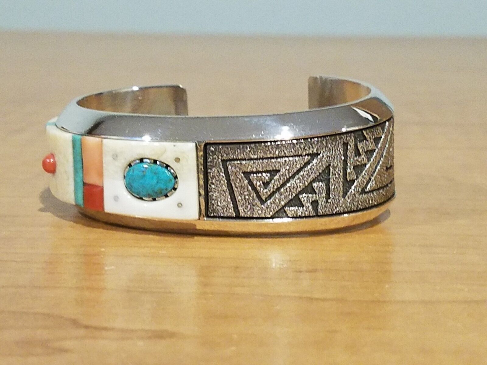 Richard Tsosie Navajo. NEW 2022 Museum Quality, Sterling/Multi-stone Bracelet