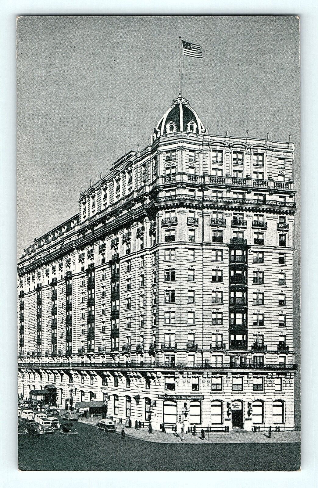 The Hotel Raleigh Washington D. C. Street View Vintage Postcard D2