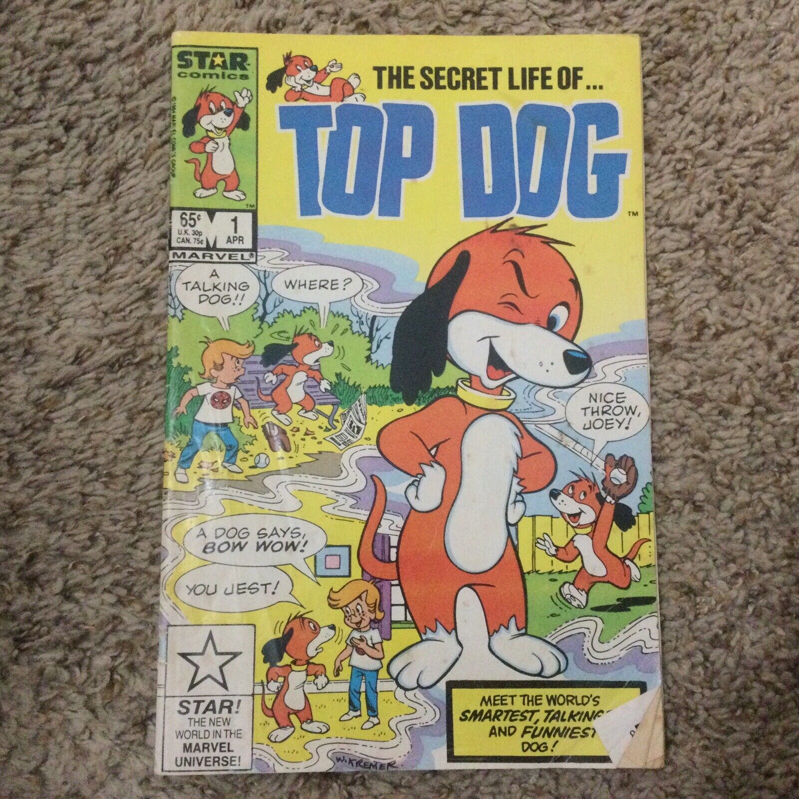 The Secret Life of Top Dog #1-Marvel Star Comics-April, 1985-Warren Kremer Art